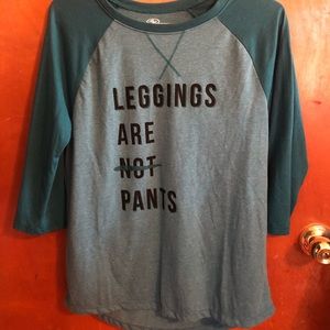Leggings are Pants top